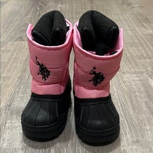 U.S. Polo Assn. Pink and Black Winter Boots